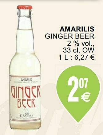 Cora Amarilis ginger beer aanbieding
