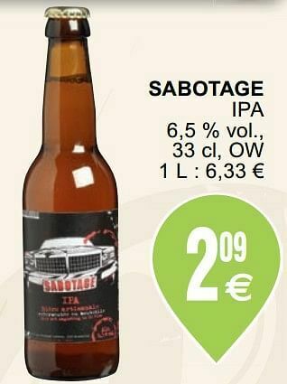Cora Sabotage ipa aanbieding