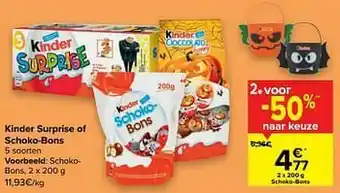 Carrefour Market Kinder schokobons aanbieding