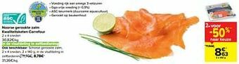 Carrefour Market Noorse gerookte zalm kwaliteitsketen carrefour aanbieding
