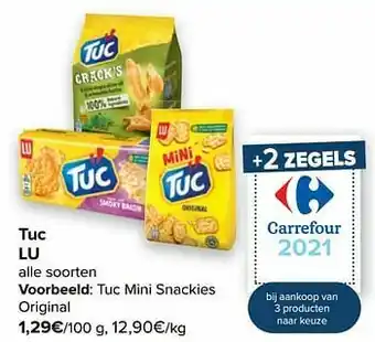 Carrefour Market Lu tuc mini snackies original aanbieding