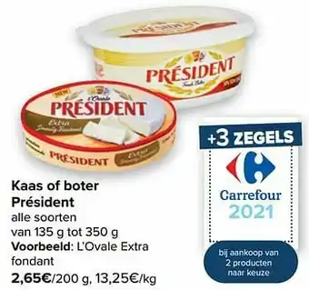 Carrefour Président l’ovale extra fondant aanbieding