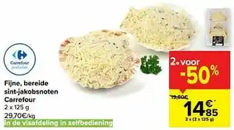 Carrefour Fijne, bereide sint-jakobsnoten carrefour aanbieding