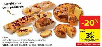 Carrefour Cake jonagold aanbieding