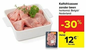 Carrefour Kalfsfricassee zonder been aanbieding
