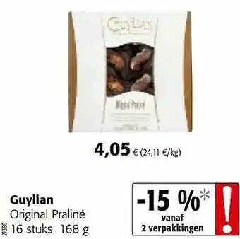 Colruyt Guylian original praliné aanbieding