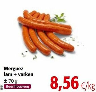 Colruyt Merguez lam + varken aanbieding