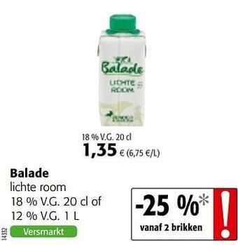 Colruyt Balade lichte room aanbieding
