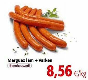 Colruyt Merguez lam + varken aanbieding