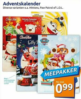 Action Adventskalender aanbieding