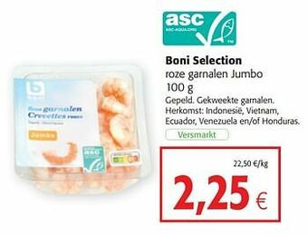 Colruyt Boni selection roze garnalen jumbo aanbieding