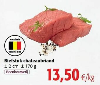 Colruyt Biefstuk chateaubriand aanbieding