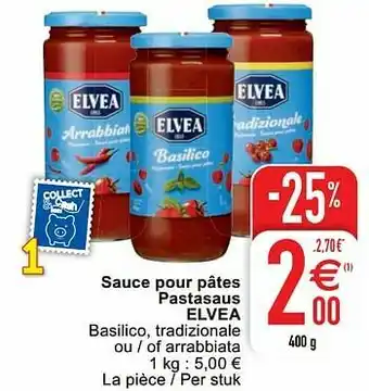 Cora Sauce pour pâtes pastasaus elvea aanbieding