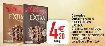 Cora Céréales ontbijtgranen kellogg`s extra aanbieding