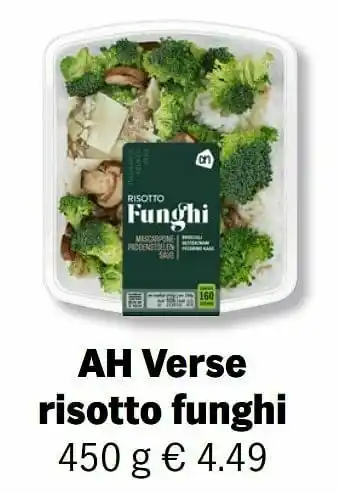 Albert Heijn Ah verse risotto funghi aanbieding