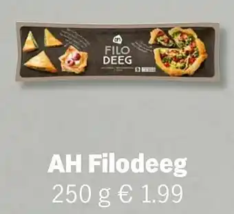 Albert Heijn Ah filodeeg aanbieding