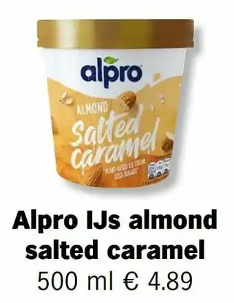 Alpro ijs almond salted caramel