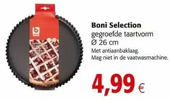 Colruyt Boni selection gegroefde taartvorm aanbieding
