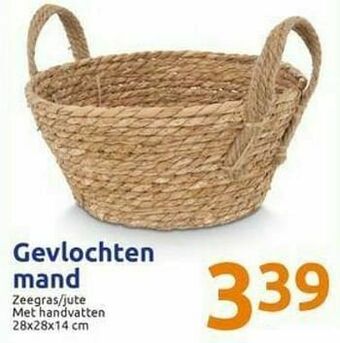 Action Gevlochten mand aanbieding