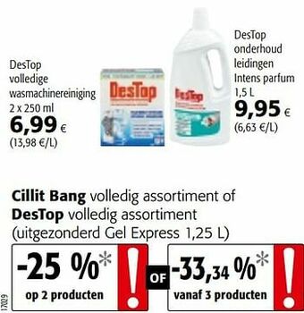 Colruyt Destop volledige wasmachinereiniging aanbieding