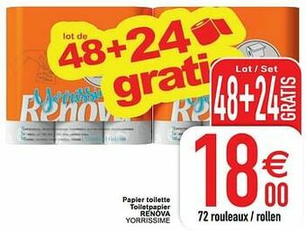Cora Papier toilette toiletpapier renova yorrissime aanbieding