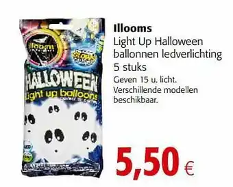 Colruyt Illooms light up halloween ballonnen ledverlichting aanbieding