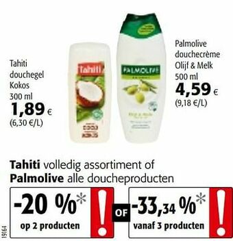 Colruyt Tahiti douchegel kokos aanbieding
