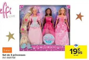 Set de 3 princesses
