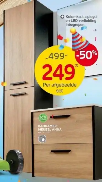 Brico BADKAMER- MEUBEL ANNA aanbieding