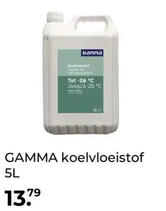 GAMMA GAMMA koelvloeistof 5L aanbieding