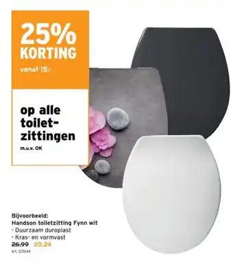 GAMMA Handson toiletzitting Fynn wit aanbieding