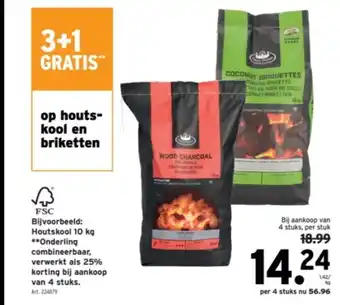 GAMMA Houtskool 10 kg aanbieding