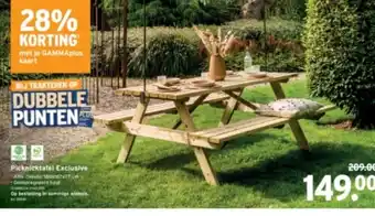 GAMMA Picknicktafel Exclusive aanbieding