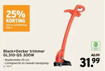 GAMMA Black+Decker trimmer aanbieding