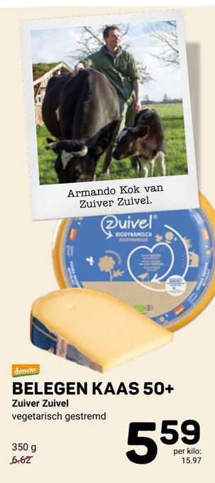 Ekoplaza Belegen Kaas 50+ Zuiver Zuivel 350g aanbieding