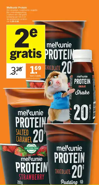 Albert Heijn Melkunie Protein Voor 2 stuks aanbieding