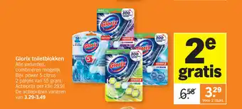 Albert Heijn Glorix Toiletblokken Voor 2 stuks aanbieding