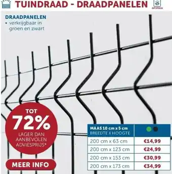 Zelfbouwmarkt DRAADPANELEN aanbieding