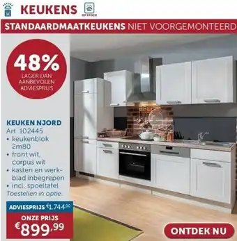 Zelfbouwmarkt KEUKEN NJORD aanbieding