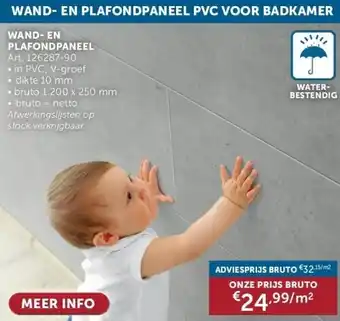 Zelfbouwmarkt WAND- EN PLAFONDPANEEL aanbieding