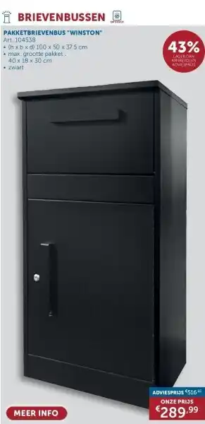Zelfbouwmarkt PAKKETBRIEVENBUS WINSTON aanbieding