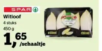 Spar Witloof 4 stuks 450g aanbieding