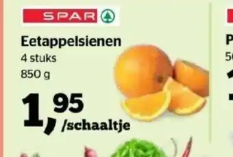 Eetappelsienen 4 stuks 850g
