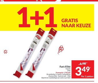 Intermarché Fuet d'Olot 150g aanbieding