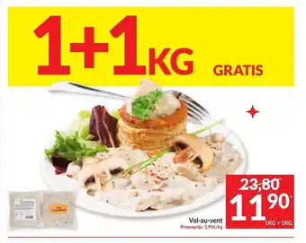 Intermarché Vol-Au-Vent 1kg + 1kg aanbieding
