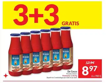 Intermarché De Cecco 6 x 700g aanbieding