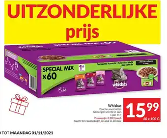 Intermarché Whiskas 60 x 100g aanbieding