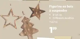 Figurine en bois a suspendre