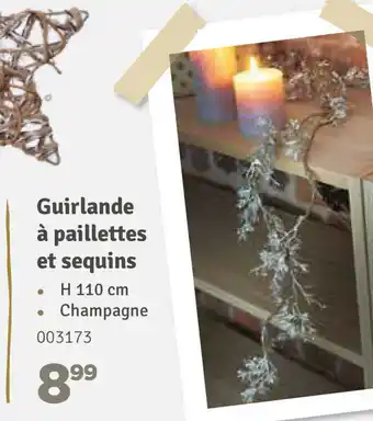 Guirlande a paillettes et sequins