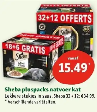 Maxi Zoo Sheba pluspacks natvoer kat aanbieding